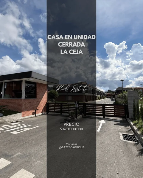 Se vende casa unifamiliar en unidad cerrada