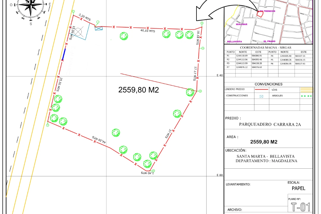 Lote En Exclusivo Sector EL PRADO Junto al Marriott - Santa Marta - Imagen 3