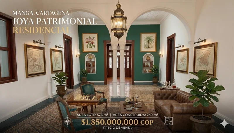 Casa lote en Manga — 576 m² para proyecto o sede empresarial