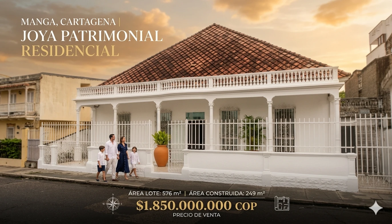 Casa lote en Manga — 576 m² para proyecto o sede empresarial - Imagen 2