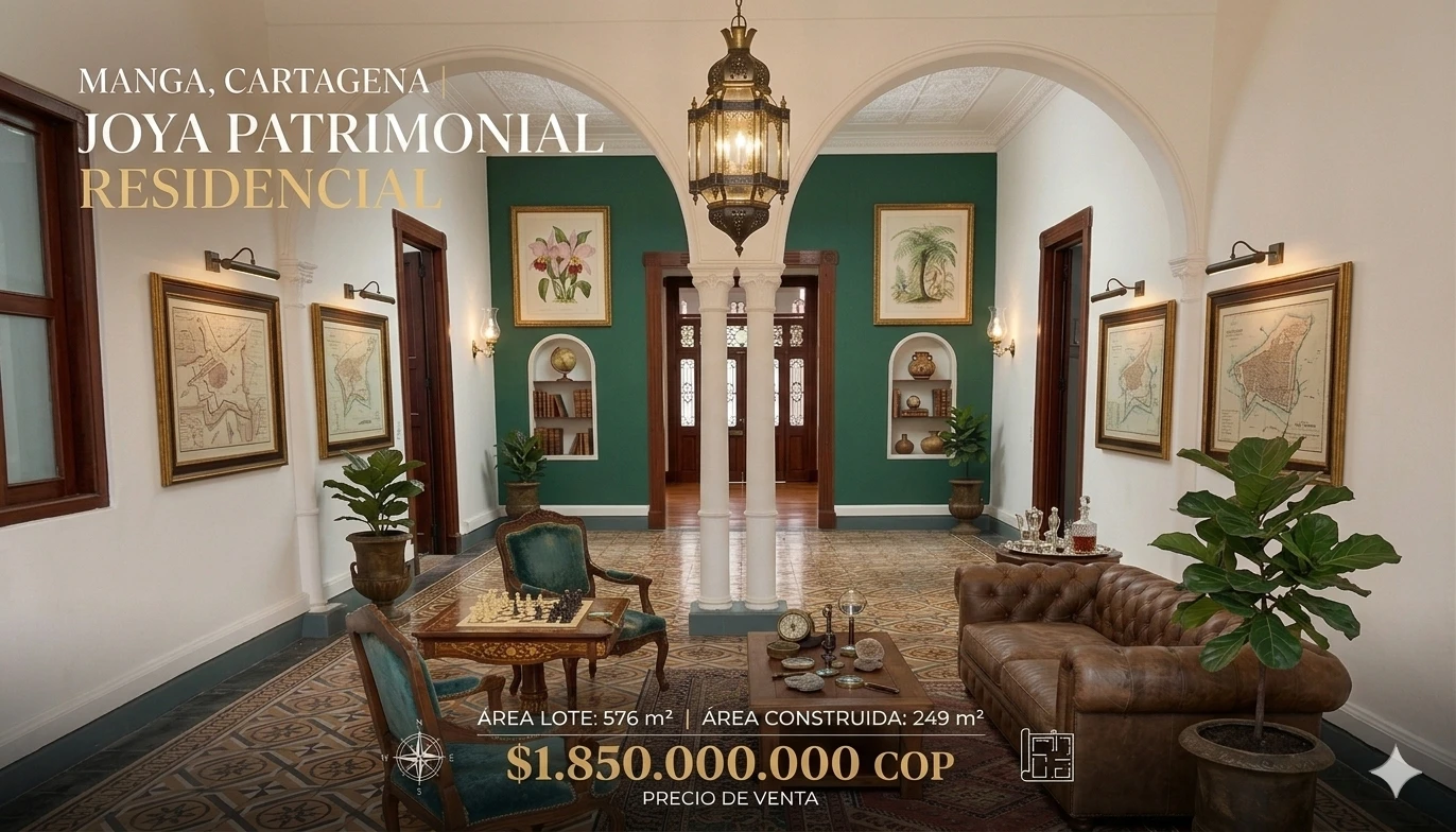 Casa lote en Manga — 576 m² para proyecto o sede empresarial - Imagen 1