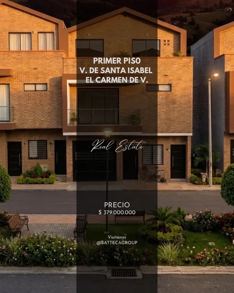 Primer piso en Villas de Santa Isabel - El Carmen de Viboral