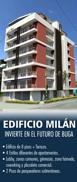 Apartamento nuevo proyecto edificio Milán, Guadalajara de Buga, Valle del Cauca Colombia 