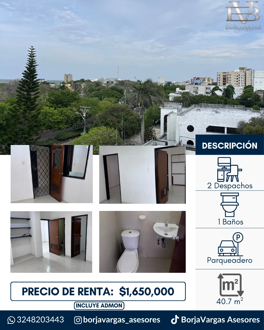 OFICINA EN ARRIENDO